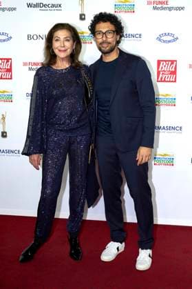 Alexandra von Rehlingen und Boris Entrup bei der 16. Verleihung der Goldenen Bild der Frau 2023 im Stage Theater Neue Flora. Hamburg, 11.10.2023