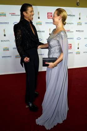 Jorge Gonzalez und Isabel Edvardsson bei der 16. Verleihung der Goldenen Bild der Frau 2023 im Stage Theater Neue Flora. Hamburg, 11.10.2023