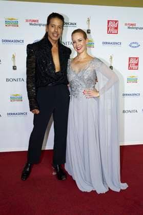 Jorge Gonzalez und Isabel Edvardsson bei der 16. Verleihung der Goldenen Bild der Frau 2023 im Stage Theater Neue Flora. Hamburg, 11.10.2023