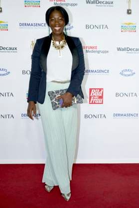 Dayan Kodua bei der 16. Verleihung der Goldenen Bild der Frau 2023 im Stage Theater Neue Flora. Hamburg, 11.10.2023