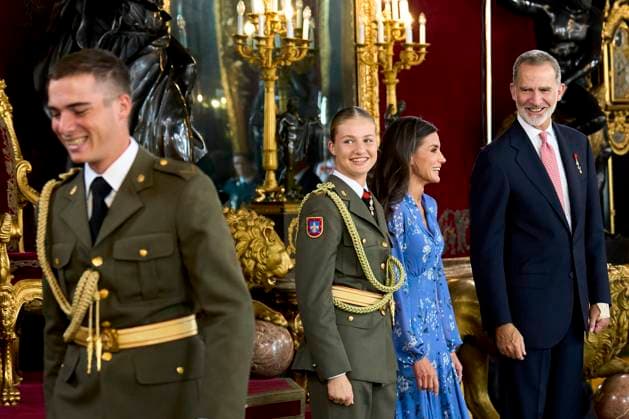 Entertainment Themen der Woche KW41 Entertainment Bilder des Tages 12-10-2023 Reception King Felipe and Queen Letizia and Princess Leonor attend a reception for the National Day held at the royal palace in Madrid. No Spain Â  Copyright: xPPEx