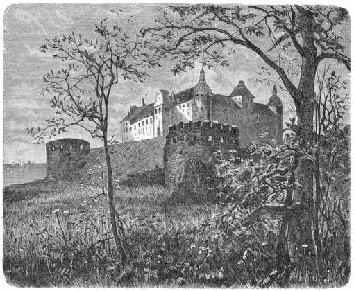 RECORD DATE NOT STATED SWEDEN KALMAR Exterior view of the castle Date: circa 1860  Copyright: Gemini Picture No. 10206713