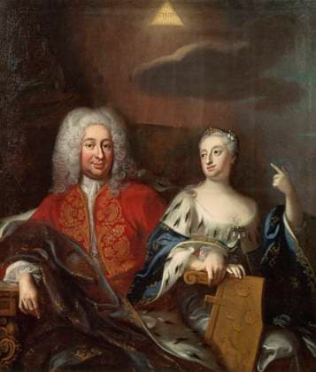 RECORD DATE NOT STATED Fredrik I, 1676-1751, King of Sweden and his wife Ulrika Eleonora d.y.1688-1741, Queen of Sweden, 1733. Copyright:xHeritagexArt HeritagexImagesxGeorgxEngelhardxSchroderx IMAGO, ! ACHTUNG: AUFNAHMEDATUM GESCHÄTZT!  Copyright:HeritagexArt HeritagexImagesxGeorgxEngelhardxSchroderx IMAGO