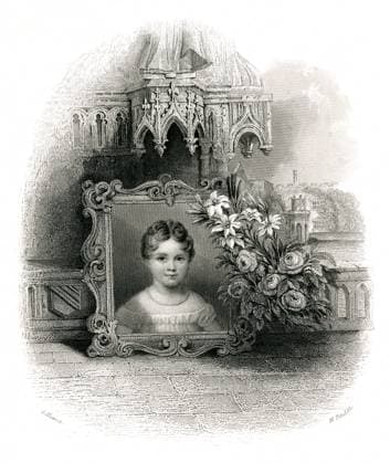 RECORD DATE NOT STATED Ada Byron (Lady Lovelance) Augusta Ada Byron King, Countess of Lovelace (1815-1852) - English daughter of poet Lord Byron, shown as a painted portrait when a child. In later life she became a mathematician and writer. Date: circa 1820  Copyright: Gemini Picture No. 10731576