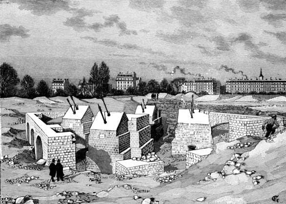 RECORD DATE NOT STATED Paris, France - Tour Eiffel, Foundations. Paris, France - Tour Eiffel, Foundations. Date: 1888  Copyright: Gemini Picture No. 10811002