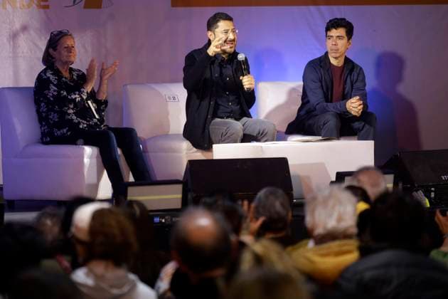 October 15, 2023, Mexico City, Mexico: The head of Government of Mexico City, Marti Batres Guadarrama during his speech at the XXIII Zocalo International Book Fair at the Zocalo in Mexico City. on October 15, 2023 in Mexico City, Mexico Mexico City Mexico - ZUMAe321 20231015_zia_e321_008 Copyright: xLuisxBarronx