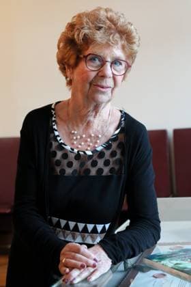 16.10.2023, Frankfurt, DEU Verleihung des Deutschen Buchpreis im Frankfurter Roemer. Sylvie Schenk, von der Jury ausgewaehlte Autorin fuer die Shortlist des Deutschen Buchpreis 2023