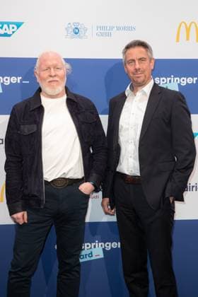 Axel Springer Award 2023 Hans-Christian Boos und Dirk General-Kuchel beim Axel Springer Award 2023 im Axel Springer Neubau am 17.10.2023 in Berlin. Copyright: xEventpressxKochanx