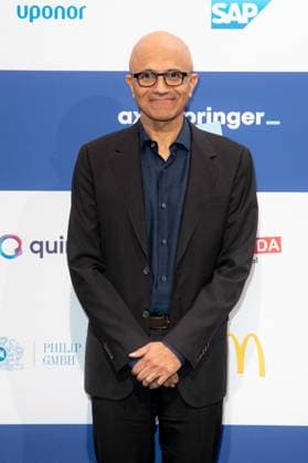 Axel Springer Award 2023 Satya Nadella beim Axel Springer Award 2023 im Axel Springer Neubau am 17.10.2023 in Berlin. Copyright: xEventpressxKochanx