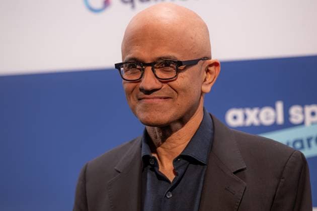 Axel Springer Award 2023 Satya Nadella beim Axel Springer Award 2023 im Axel Springer Neubau am 17.10.2023 in Berlin. Copyright: xEventpressxKochanx