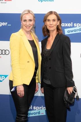 Axel Springer Award 2023 Linda Kurz und Hildegard Wortmann beim Axel Springer Award 2023 im Axel Springer Neubau am 17.10.2023 in Berlin. Copyright: xEventpressxKochanx
