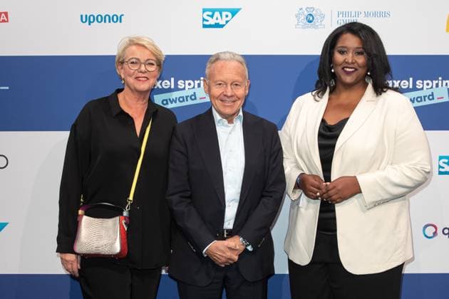 Axel Springer Award 2023 Marion Horn, Ralph Büchi und Niddal Salah-Eldin beim Axel Springer Award 2023 im Axel Springer Neubau am 17.10.2023 in Berlin. Copyright: xEventpressxKochanx