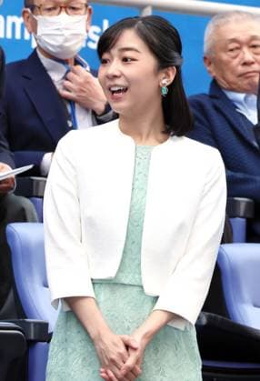October 18, 2023, Tokyo, Japan - Japan s Princess Kako, second daughter of Crown Prince Akishino arrives at the Japan Open tennis championships at the Ariake Colosseum in Tokyo on Wednesday, October 18, 2023. Princess Kako enjoyed a first round match between China s Zhang Zhizhen and Poland s Hubert Hurkacz. (photo by Yoshio Tsunoda AFLO)  , aflo_232848037.jpg,