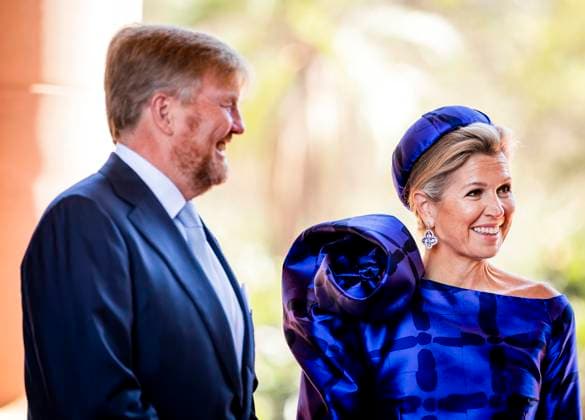 Entertainment Themen der Woche KW42 19-10-2023 Statevisit Queen Maxima and King Willem-Alexander with President Cyril Ramaphosa during a delegation meeting in the Union Buildings. in Pretoria on the 2nd day of the 3-day state visit to South Africa. Â  Copyright: xPPEx