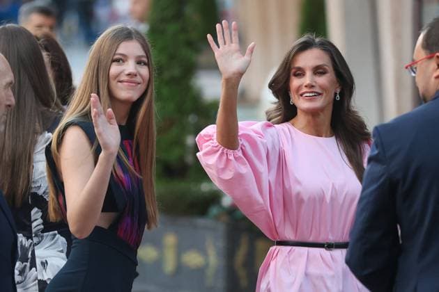 The King and Queen of Spain, the Princess of Asturias and Infanta Sofia preside over the 31st Princess of Asturias Awards Concert Queen Letizia and Infanta Sofia arrive at the XXXI Princess of Asturias Awards Concert at the Auditorio Palacio de Congresos Principe Felipe on October 19, 2023 in Oviedo, Spain. Photo by Raul Terrel Europa Press ABACAPRESS.COM Oviedo Spain  Copyright: xEuropaxPress ABACAx 872467_018 EuropaxPress ABACAx 872467_018