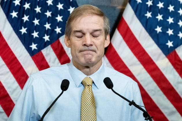 Bilder des Jahres 2023, News 10 Oktober News Themen der Woche KW42 News Bilder des Tages October 20, 2023, Washington, United States: U.S. Representative Jim Jordan (R-OH) speaking at a press conference at the U.S. Capitol. Washington United States - ZUMAs197 20231020_aaa_s197_037 Copyright: xMichaelxBrochsteinx