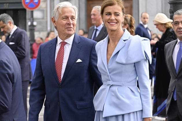 Nuria March and George Donald Johnston III during the Princess of Asturias Awards 2023 in Oviedo, on Friday 20 October 2023 Cordon Press