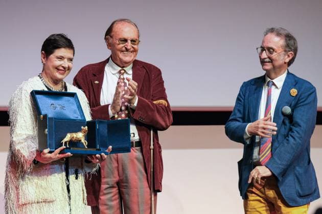 Bilder des Jahres 2023, Entertainment 10 Oktober Entertainment Themen der Woche KW42 Entertainment Bilder des Tages October 20, 2023, Rome, Italy: Isabella Rossellini (L), Renzo Arbore (C) and Gian Luca Farinelli (R) attend a Lifetime Achievement Award during the 18th Rome Film Festival at Auditorium Parco Della Musica in Rome. Rome Italy - ZUMAs197 20231020_aaa_s197_241 Copyright: xElenaxVizzocax