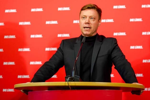 News Themen der Woche KW43 News Bilder des Tages Berlin, Deutschland 23. Oktober 2023: Pressekonferenz Die Linke - 23.10.2023 Im Bild: Martin Schirdewan, Co-Vorsitzender der Partei Die Linke Karl-Liebknecht Haus Berlin *** Berlin, Germany 23 October 2023 Press conference Die Linke 23 10 2023 In the picture Martin Schirdewan, Co Chairman of the party Die Linke Karl Liebknecht Haus Berlin Copyright: xFotostandx xReuhlx