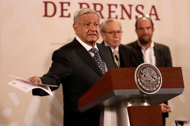 The president of Mexico, Andres Manuel Lopez Obrador, is vaccinated against influenza and Covid19 October 24, 2023, Mexico City, Mexico: The president of Mexico, Andres Manuel Lopez Obrador at his daily morning conference at the National Palace in Mexico City. on October 24, 2023 in Mexico City, Mexico (Photo by Luis Barron Eyepix Group). Copyright: xLuisxBarronx xEyepixxGroupx LB_20231024_AMLO21