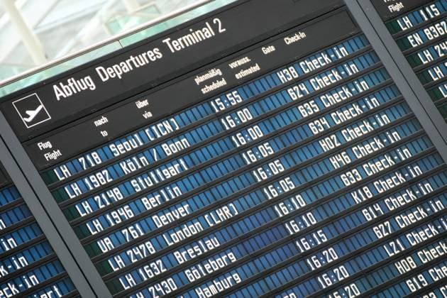 International Flughafen Franz Josef Strauß Munchen. Flugzeuge, Reisende, Flug, Kontrolle, Sicherheit, fliegen in München, Bayern, Deutschland . October 25, 2023.