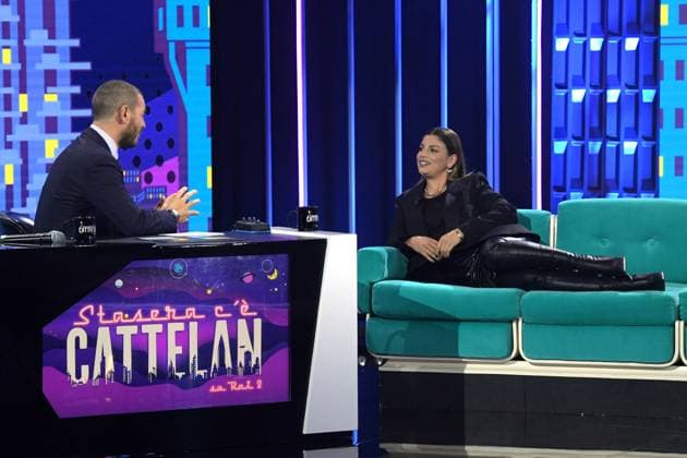 Entertainment Themen der Woche KW43 Entertainment Bilder des Tages Milan, TV broadcast Tonight there is Cattelan on Rai due. - Alessandro Cattelan, Emma Marrone  Copyright: xAlbertoxTerenghix xipa-agency.nex xx IPA_IPA41212837