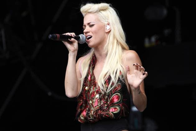Her Majesty And The Wolves perform at Party In The Park 2011 Kimberly Wyatt (of the Pussycat Dolls) performs with her band Her Majesty And The Wolves at Party In The Park 2011, Temple Newsam, Leeds, England, 31st July 2011. Photograph by Mike Gray, Credit:Mike Gray Avalon  Copyright: xMikexGrayx xAvalonx 0517728483