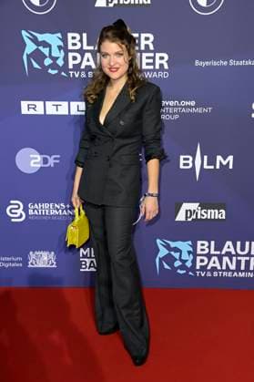 Lara Mandoki bei der Verleihung vom Blauer Panther - TV & Streaming Award 2023 in der BMW Welt. München, 25.10.2023