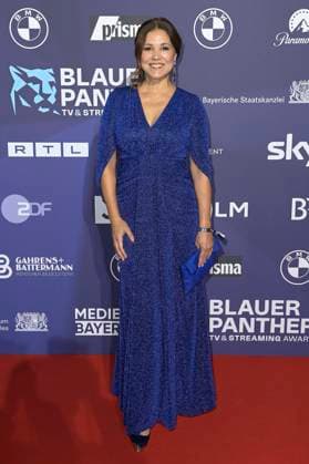 Karen Webb bei der Verleihung vom Blauer Panther - TV & Streaming Award 2023 in der BMW Welt. München, 25.10.2023