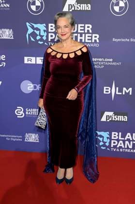 Irina Wanka bei der Verleihung vom Blauer Panther - TV & Streaming Award 2023 in der BMW Welt. München, 25.10.2023