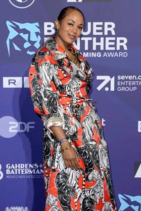 Milka Loff Fernandes bei der Verleihung vom Blauer Panther - TV & Streaming Award 2023 in der BMW Welt. München, 25.10.2023