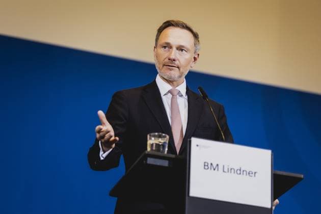 News Themen der Woche KW43 News Bilder des Tages Christian Lindner (FDP), Bundesminister der Finanzen, aufgenommen im Rahmen einer Pressekonferenz zur Vorstellung der Steuerschaetzung in Berlin, 26.10.2023. Berlin Deutschland *** Christian Lindner FDP , Federal Minister of Finance, recorded at a press conference to present the tax estimate in Berlin, 26 10 2023 Berlin Germany. Copyright: xFlorianxGaertnerx