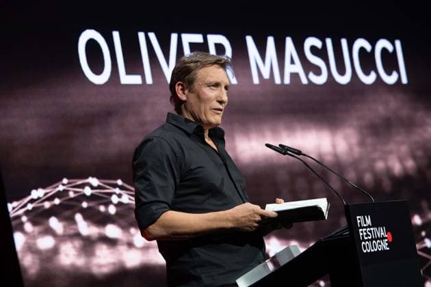 Schauspieler Oliver MASUCCI liest aus seinem Buch, Schauspieler Oliver MASUCCI erhaelt den International Actors Award, Film Festival Cologne awards in Koeln, 26.10.2022.