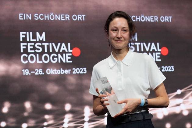 Katharina HUBER, Filmemacherin, Regisseurin, Katharina HUBER erhaelt den Filmpreis NRW, Film Festival Cologne awards in Koeln, 26.10.2022.