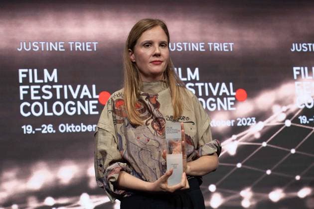 Regisseurin Justine TRIET, Regisseurin Justine TRIET erhaelt den Filmpreis Koeln, Film Festival Cologne awards in Koeln, 26.10.2022.