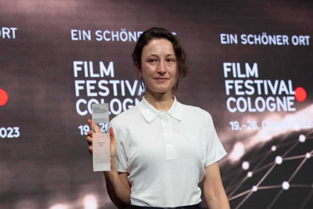 Katharina HUBER, Filmemacherin, Regisseurin, Katharina HUBER erhaelt den Filmpreis NRW, Film Festival Cologne awards in Koeln, 26.10.2022.