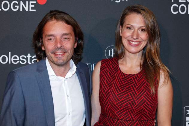 Mara Bergmann mit Partner Alex Hoffmann bei der Verleihung der Cologne Awards auf dem 33. Film Festival Cologne 2023 im E-Werk. Köln, 26.10.2023