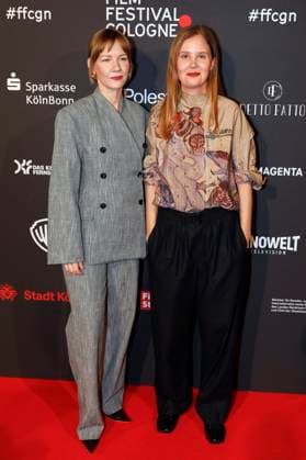 Sandra Hüller und Justine Triet bei der Verleihung der Cologne Awards auf dem 33. Film Festival Cologne 2023 im E-Werk. Köln, 26.10.2023