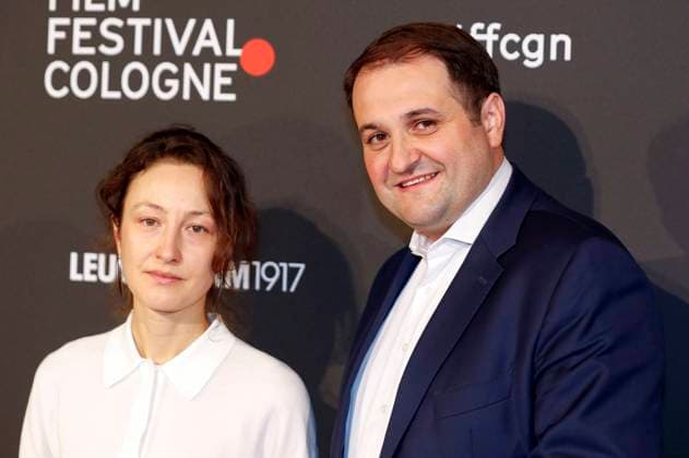 Katharina Huber und Nathanael Liminski bei der Verleihung der Cologne Awards auf dem 33. Film Festival Cologne 2023 im E-Werk. Köln, 26.10.2023