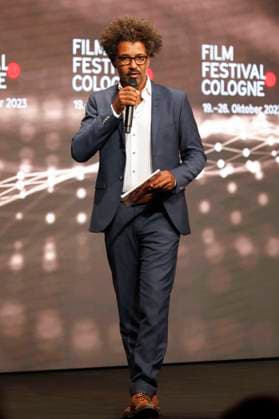 Tyron Ricketts bei der Verleihung der Cologne Awards auf dem 33. Film Festival Cologne 2023 im E-Werk. Köln, 26.10.2023