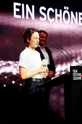 Katharina Huber bei der Verleihung der Cologne Awards auf dem 33. Film Festival Cologne 2023 im E-Werk. Köln, 26.10.2023