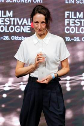 Katharina Huber bei der Verleihung der Cologne Awards auf dem 33. Film Festival Cologne 2023 im E-Werk. Köln, 26.10.2023