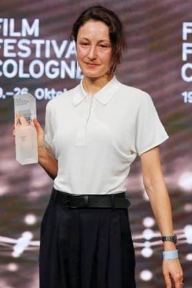 Katharina Huber bei der Verleihung der Cologne Awards auf dem 33. Film Festival Cologne 2023 im E-Werk. Köln, 26.10.2023