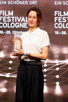 Katharina Huber bei der Verleihung der Cologne Awards auf dem 33. Film Festival Cologne 2023 im E-Werk. Köln, 26.10.2023