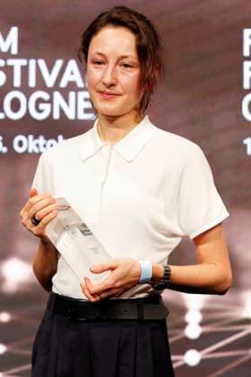 Katharina Huber bei der Verleihung der Cologne Awards auf dem 33. Film Festival Cologne 2023 im E-Werk. Köln, 26.10.2023