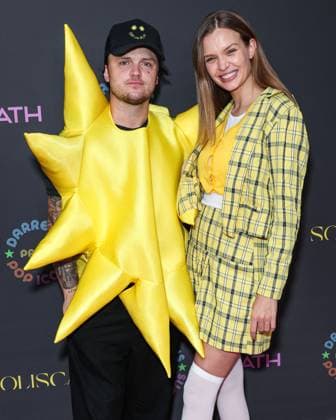Darren Dzienciol Pop Icons Halloween Party - LA American singer Alexander DeLeon (Bohnes) and wife Danish model Josephine Skriver arrive at Darren Dzienciol s Pop Icons Halloween Party 2023 Presented By Solisca Tequila and PATH Water held at a Private Residence on October 27, 2023 in Beverly Hills, Los Angeles, CA, USA. Photo by Xavier Collin Image Press Agency ABACAPRESS.COM Los Angeles CA United States  Copyright: xCollinxXavier ImagexPressxAgencyxABACAx 873656_009 CollinxXavier ImagexPressxAgencyxABACAx 873656_009