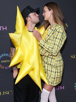 Darren Dzienciol Pop Icons Halloween Party - LA American singer Alexander DeLeon (Bohnes) and wife Danish model Josephine Skriver arrive at Darren Dzienciol s Pop Icons Halloween Party 2023 Presented By Solisca Tequila and PATH Water held at a Private Residence on October 27, 2023 in Beverly Hills, Los Angeles, CA, USA. Photo by Xavier Collin Image Press Agency ABACAPRESS.COM Los Angeles CA United States  Copyright: xCollinxXavier ImagexPressxAgencyxABACAx 873656_012 CollinxXavier ImagexPressxAgencyxABACAx 873656_012
