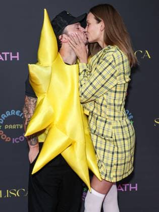 Darren Dzienciol Pop Icons Halloween Party - LA American singer Alexander DeLeon (Bohnes) and wife Danish model Josephine Skriver arrive at Darren Dzienciol s Pop Icons Halloween Party 2023 Presented By Solisca Tequila and PATH Water held at a Private Residence on October 27, 2023 in Beverly Hills, Los Angeles, CA, USA. Photo by Xavier Collin Image Press Agency ABACAPRESS.COM Los Angeles CA United States  Copyright: xCollinxXavier ImagexPressxAgencyxABACAx 873656_013 CollinxXavier ImagexPressxAgencyxABACAx 873656_013