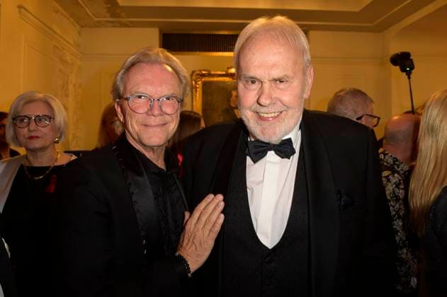 Wolfgang Lippert und Gunther Emmerlich bei der 15. Hope Gala 2023 im Schauspielhaus. Dresden, 28.10.2023 *** Wolfgang Lippert and Gunther Emmerlich at the 15 Hope Gala 2023 at the Schauspielhaus Dresden, 28 10 2023 Foto:xF.xKernx xFuturexImagex hope_3157