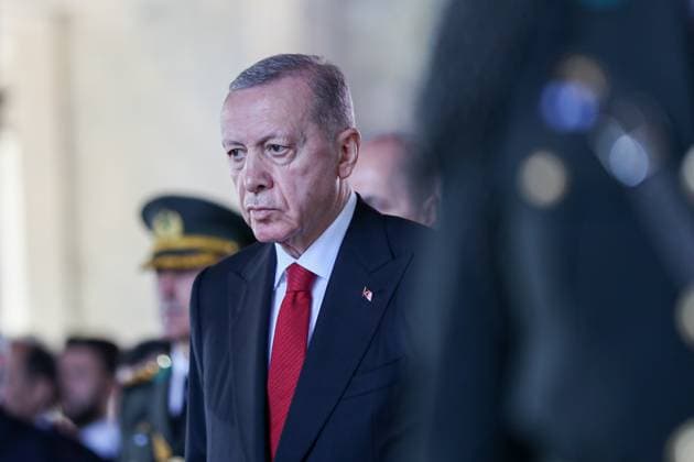 News Themen der Woche KW43 October 29, 2023, Ankara, Turkey: President Recep Tayyip Erdo?an stands in the presence of Atatürk, the founder of the Republic of Turkey. On the 100th anniversary of the founding of the Republic of Turkey, an official state ceremony was held at the mausoleum the founder of the Turkish Republic, Mustafa Kemal Atatürk. President of the Republic of Turkey Recep Tayyip Erdogan attended the ceremony. Ankara Turkey - ZUMAs197 20231029_aaa_s197_031 Copyright: xTunahanxTurhanx